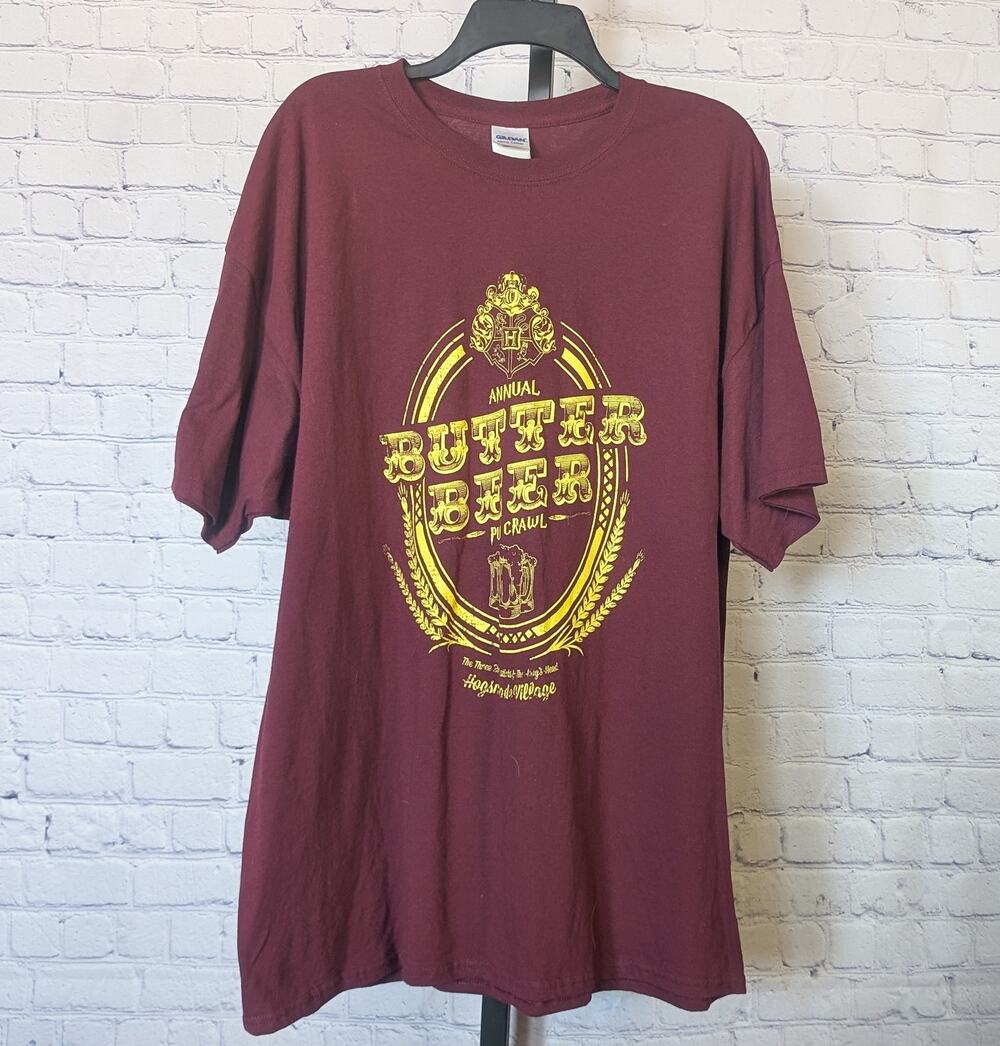 Nerd Block T-Shirt Annual Butter Beer Pub Crawl Hogsmeade Village Size 2XL